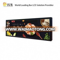 New 28 29.6 38 inch Ultra Wide stretched Bar LCD Advertising Display/ads player LCD/LED Backlight Commercial Ultra Stretch LCD